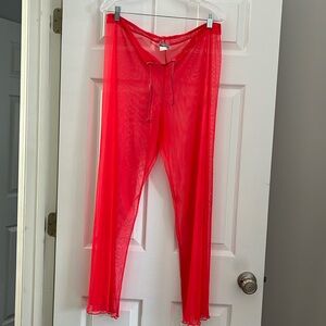 Beach coverup pants.